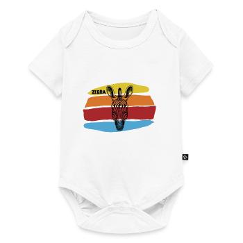 Zèbre - Body à manches courtes Premium Bébé - blanc - Devant