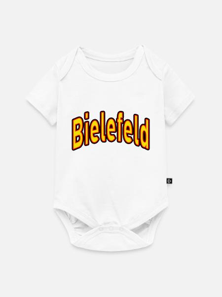 Bielefeld - Baby Premium Kurzarmbody - Weiß