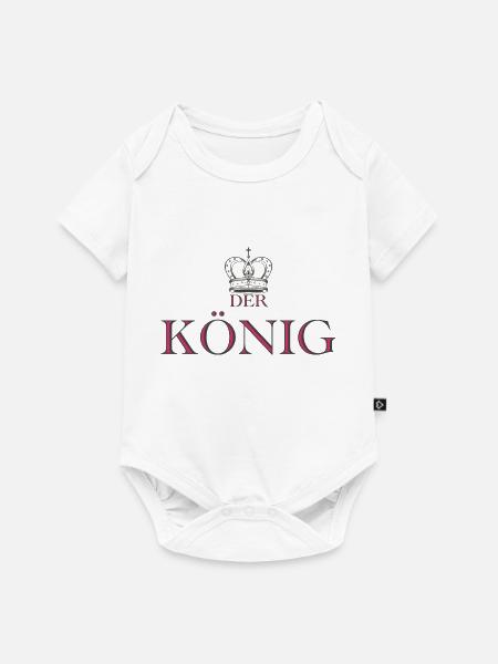 Der König - Baby Premium Kurzarmbody - Weiß