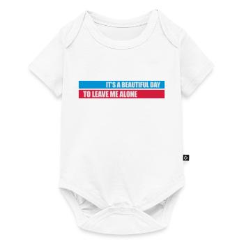 leave me alone day - Baby Premium Kurzarmbody - Weiß - Vorne