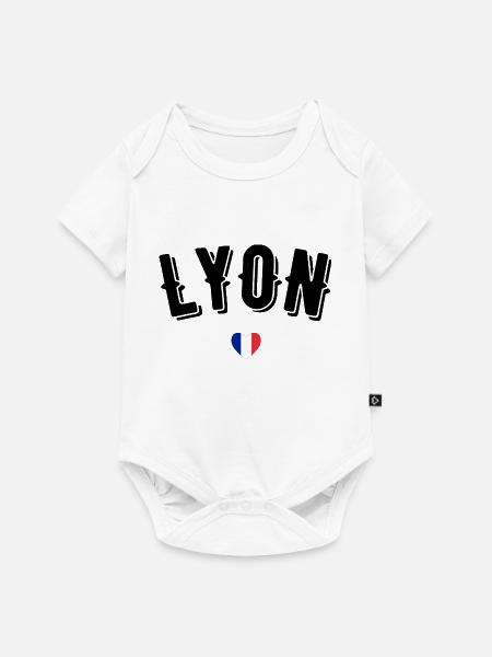 Lyon - Baby Premium Kurzarmbody - Weiß