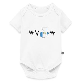 Guatemala drapeau guatémaltèque ADN I cadeau - Body à manches courtes Premium Bébé - blanc - Devant