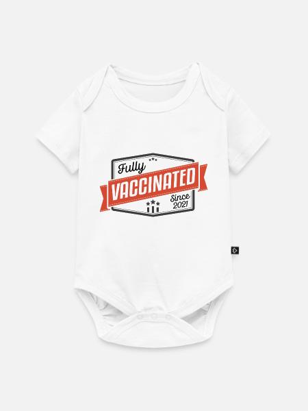 #Vaccinated - Baby Premium Kurzarmbody - Weiß