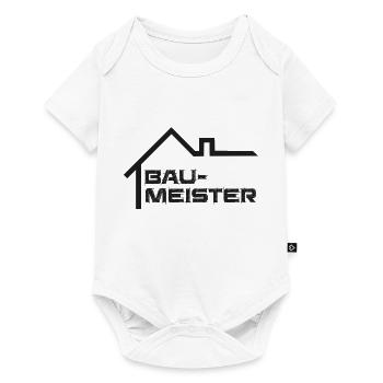 Baumeister Design - Baby Premium Kurzarmbody - Weiß - Vorne