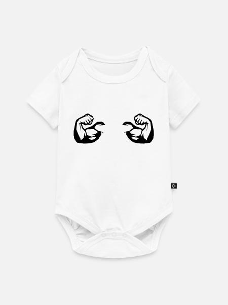 Muskeln Bizeps 2 - Baby Premium Kurzarmbody - Weiß