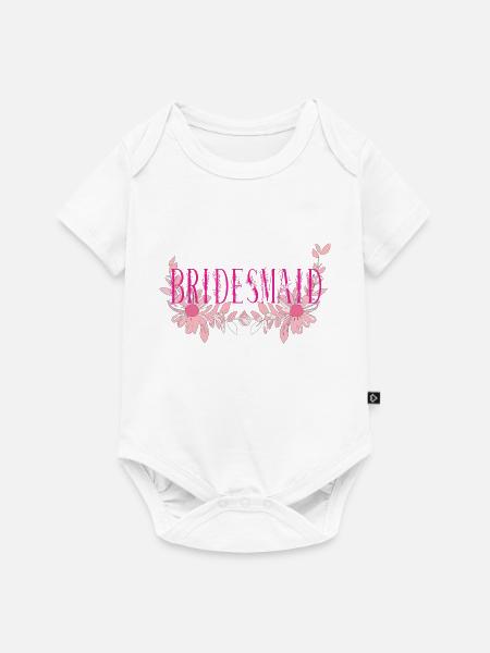 Brautjungfer - Baby Premium Kurzarmbody - Weiß