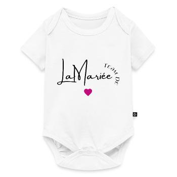 Team de la mariée - Body à manches courtes Premium Bébé - blanc - Devant