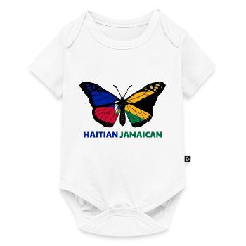 Haïti Haïtien Jamaïque Combinaison I Cadeau - Body à manches courtes Premium Bébé - blanc - Devant