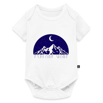 Explore more - Baby Premium short-sleeve bodysuit - white - Front