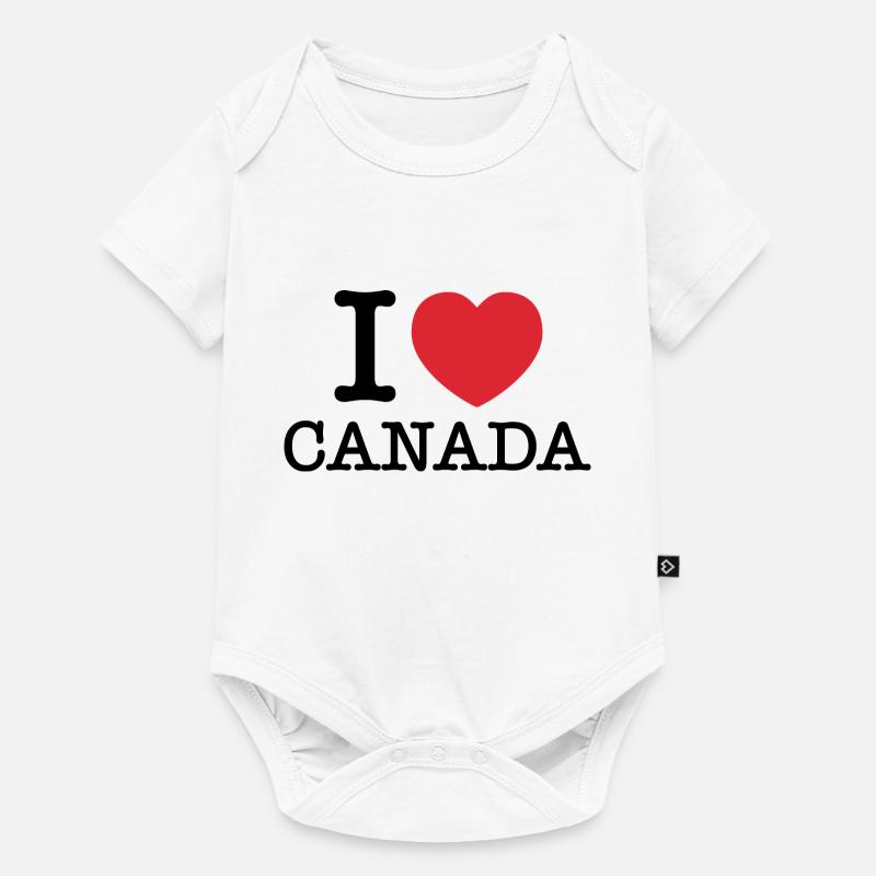 J’aime le Canada | Canada | J’aime le Canada - Body à manches courtes Premium Bébé - blanc