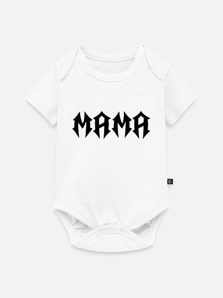 Mama - Baby Premium Kurzarmbody - Weiß