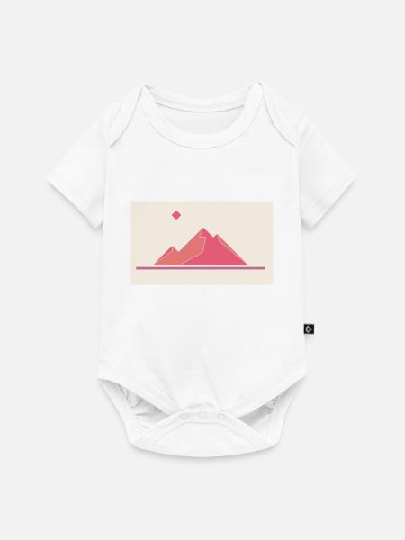 Rote Berge - Baby Premium Kurzarmbody - Weiß