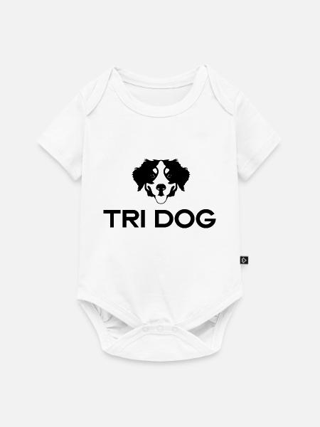 Dog Hund - Baby Premium Kurzarmbody - Weiß