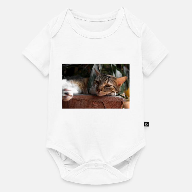 le chat - Body à manches courtes Premium Bébé - blanc
