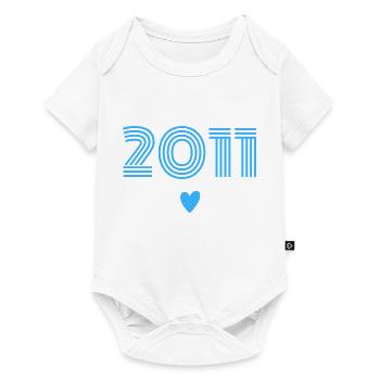 Né en 2011 garçon - Body à manches courtes Premium Bébé - blanc - Devant