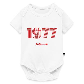 Born in 1977 - Baby Premium short-sleeve bodysuit - white - Front