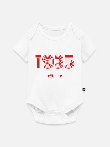 Jahrgang 1935 - Baby Premium Kurzarmbody - Weiß