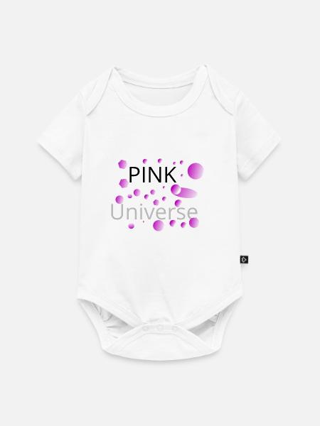 Pink Universe - Baby Premium Kurzarmbody - Weiß