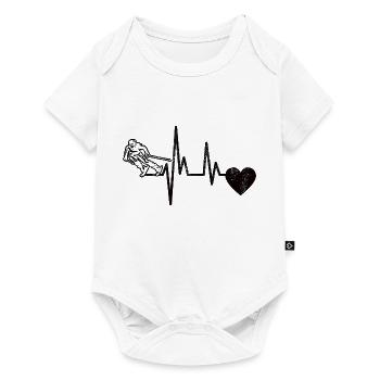 Skier Ski Skiing Ski Design Skiing Outfit - Baby Premium short-sleeve bodysuit - white - Front