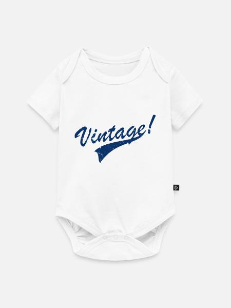 Weinlese - Baby Premium Kurzarmbody - Weiß