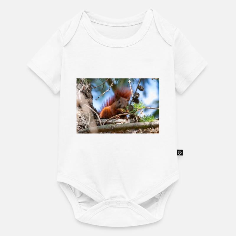Eichhörnchen Sciurus - Baby Premium Kurzarmbody - Weiß