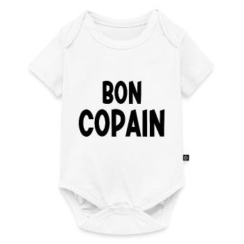 bon copain - Body à manches courtes Premium Bébé - blanc - Devant