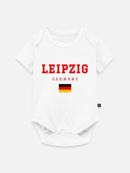 Leipzig Deutschland - Baby Premium Kurzarmbody - Weiß