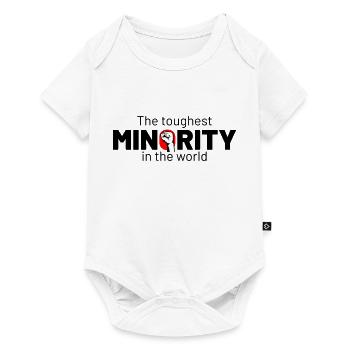 the toughest minority fist - Baby Premium Kurzarmbody - Weiß - Vorne