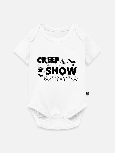 creep show - Baby Premium Kurzarmbody - Weiß