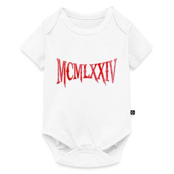 MCMLXXIII 1974 50e anniversaire B-Day cadeau d’anniversaire - Body à manches courtes Premium Bébé - blanc - Devant