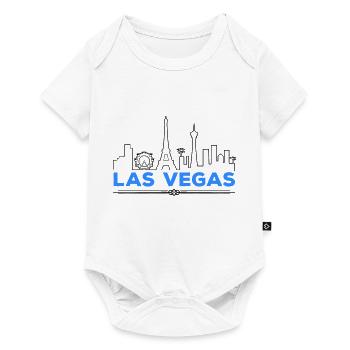 Las Vegas Silhouette - Baby Premium short-sleeve bodysuit - white - Front