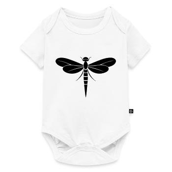 Libelle - Baby Premium Kurzarmbody - Weiß - Vorne