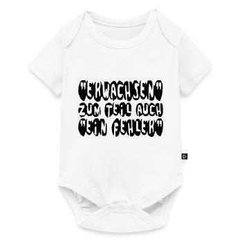 erwachsen - Baby Premium Kurzarmbody - Weiß - Vorne