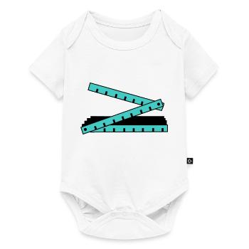 folding rule - Baby Premium short-sleeve bodysuit - white - Front