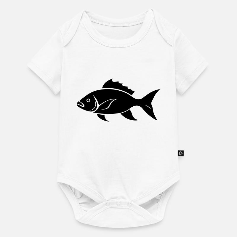 Poisson petite carpe - Body à manches courtes Premium Bébé - blanc