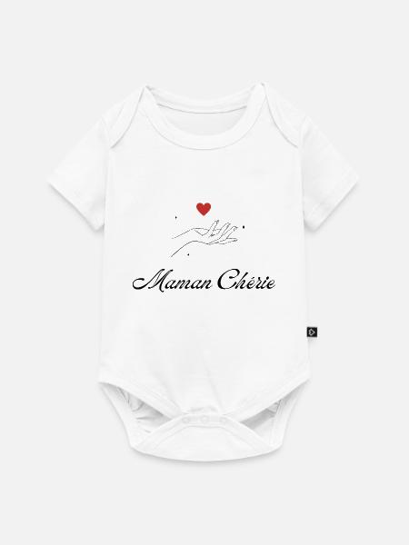 Geliebte Mama - Baby Premium Kurzarmbody - Weiß