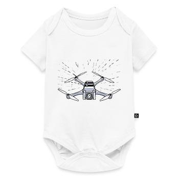 Pilote de drone certifié - Capturez des moments aériens ! - Body à manches courtes Premium Bébé - blanc - Devant