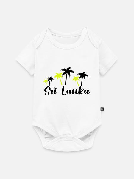 sri lanka 1 - Baby Premium Kurzarmbody - Weiß