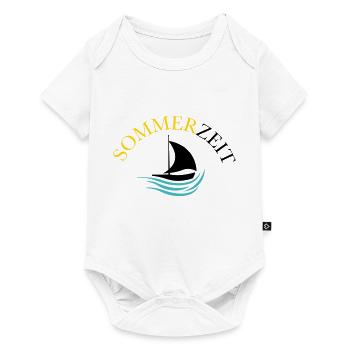 boot sommer - Baby Premium Kurzarmbody - Weiß - Vorne