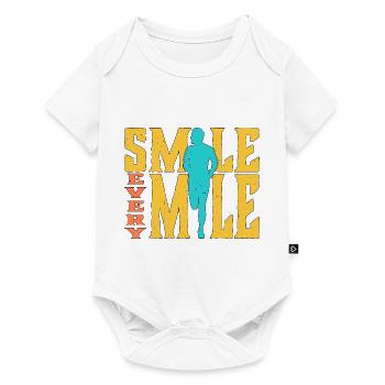 Souriez tous les kilomètres 5 - Body à manches courtes Premium Bébé - blanc - Devant