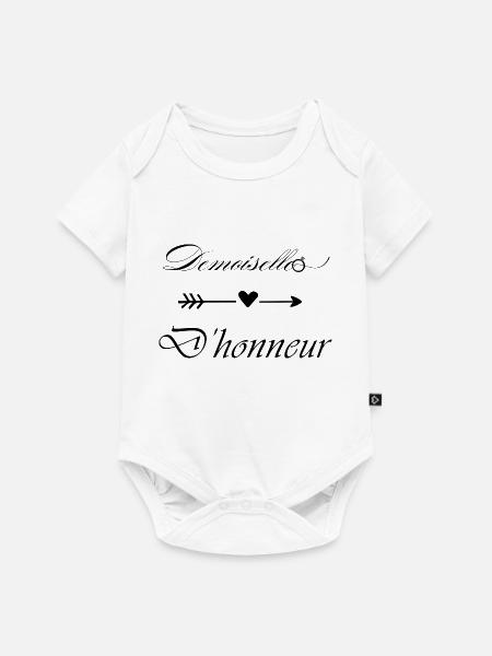 Brautjungfer - Baby Premium Kurzarmbody - Weiß