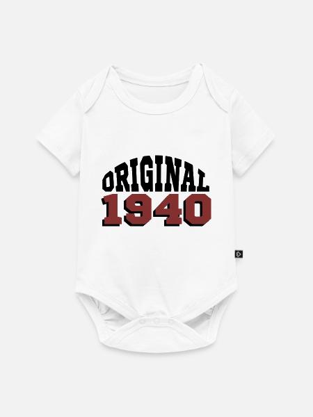 Original 1940 - Baby Premium Kurzarmbody - Weiß