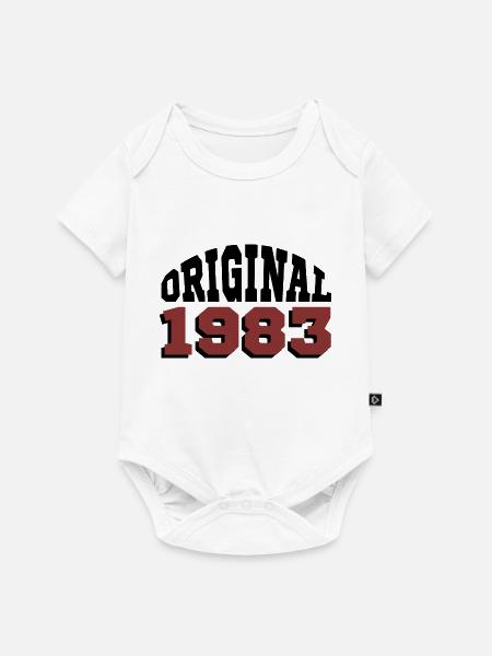Original 1983 - Baby Premium Kurzarmbody - Weiß