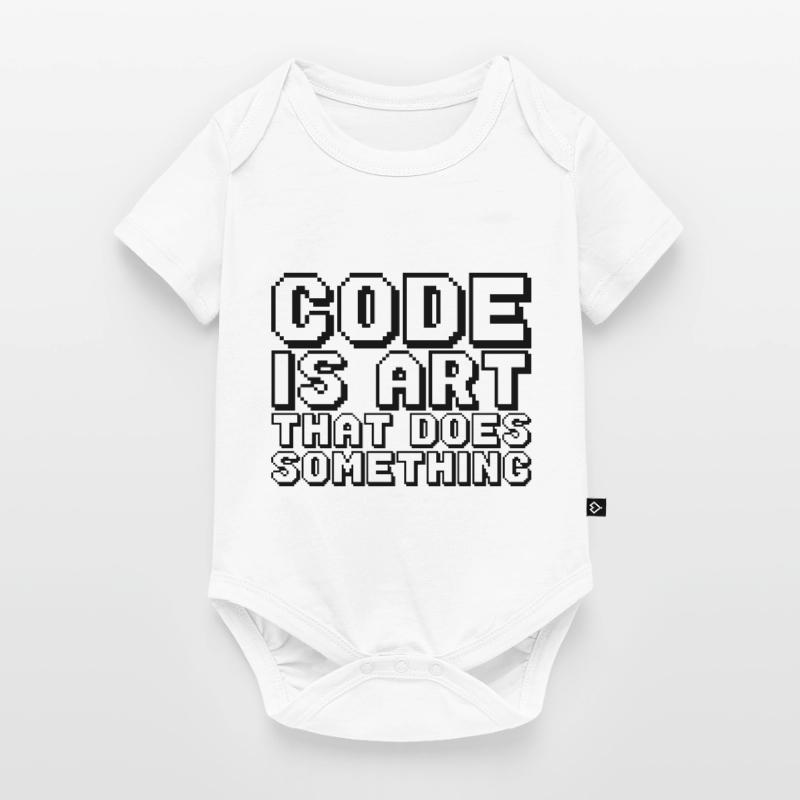 Code Is Art That Does Something Baby Premium Kurzarmbody