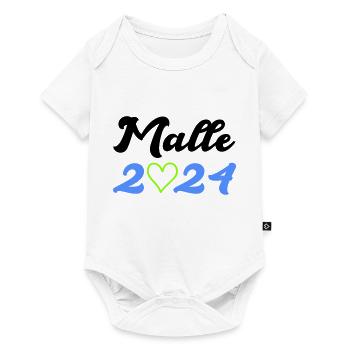 malle 2024 heart - Baby Premium short-sleeve bodysuit - white - Front