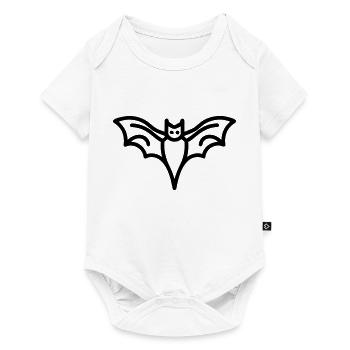 Contour de chauve-souris mystique pour Halloween - Body à manches courtes Premium Bébé - blanc - Devant