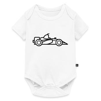 voiture de course - Body à manches courtes Premium Bébé - blanc - Devant