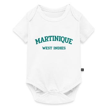 Martinique - Fort-de-France - Antilles Caraïbes - Body à manches courtes Premium Bébé - blanc - Devant