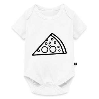 Pizza slice - Baby Premium short-sleeve bodysuit - white - Front