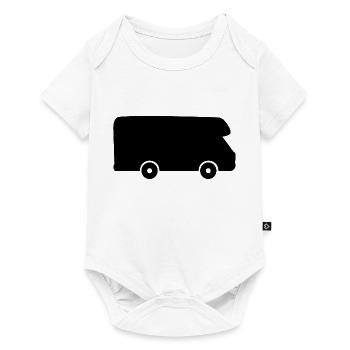 Autocollant de vacances en camping-car autocollant Camper Travel - Body à manches courtes Premium Bébé - blanc - Devant